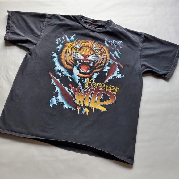 Vintage Tiger Forever Wild Double Sided 